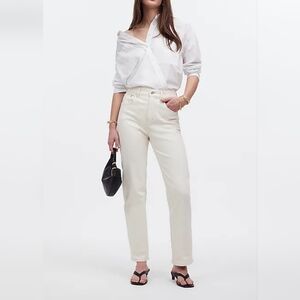 Madewell The '90s Straight Jean in Vintage Canvass color